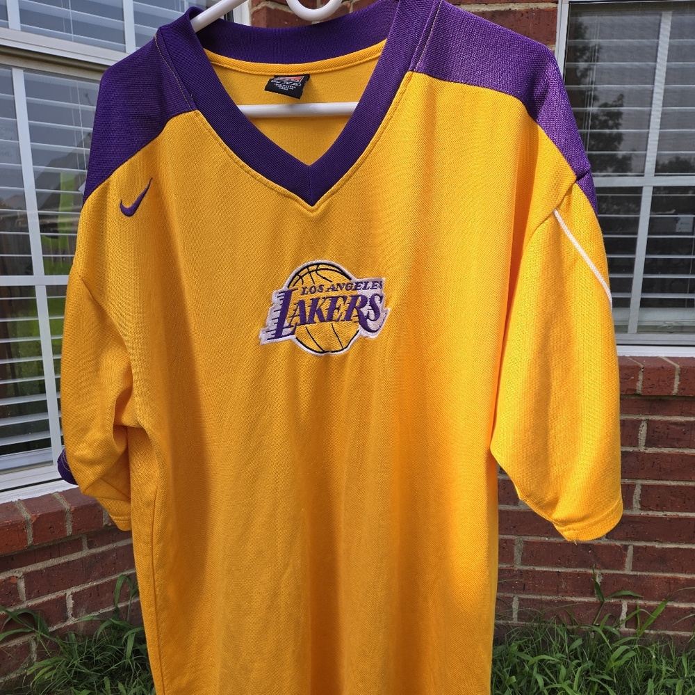 Nike Yellow and Purple Team Jersey